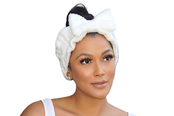 Cosmetic headband, fuzzy headband, large headband, makeup headband  Edit alt text